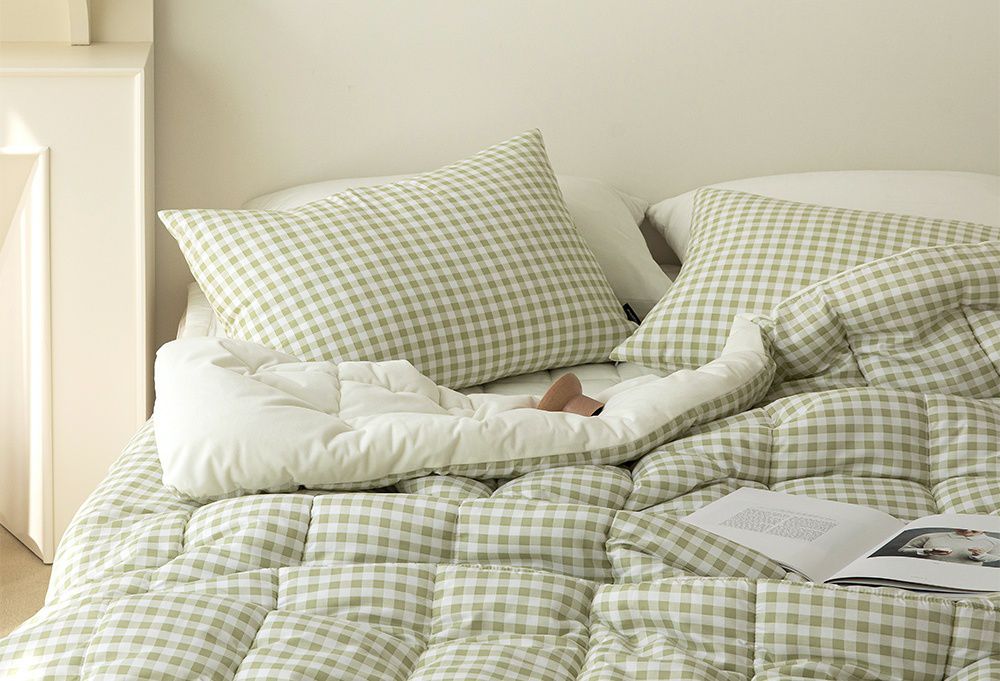 韓國 Maatila - 可水洗超細纖維桃皮感棉被(冬被)-綠茶果凍