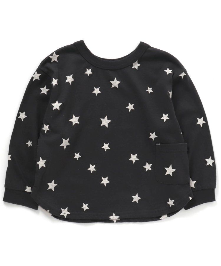 日本 BREEZE - 正反OK！圓領百搭長袖大學T-橫條紋-黑白