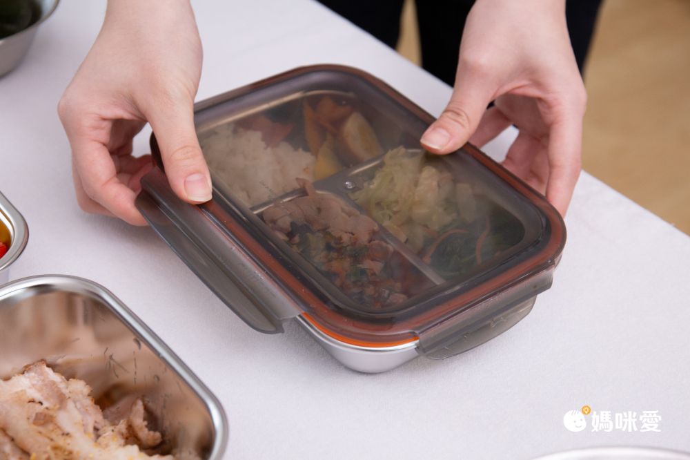 分隔不混味！韓國 Cuitisan 酷藝師保鮮盒 可微波的不銹鋼！