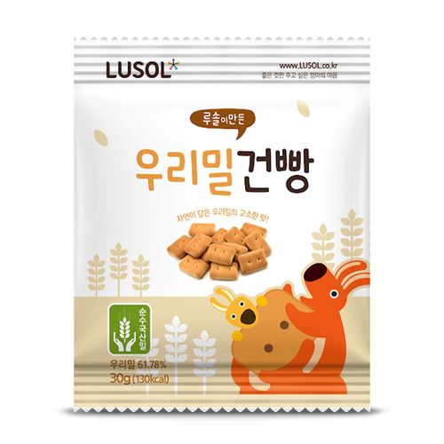 韓國 LUSOL - 小麥芽餅乾(12m+)-30g
