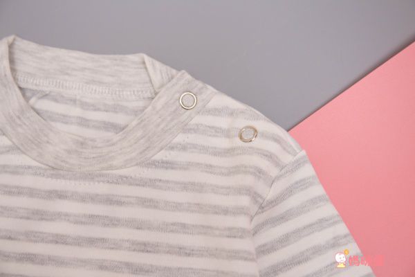 JoyNa - 高腰護肚褲+上衣套裝組-灰色條紋