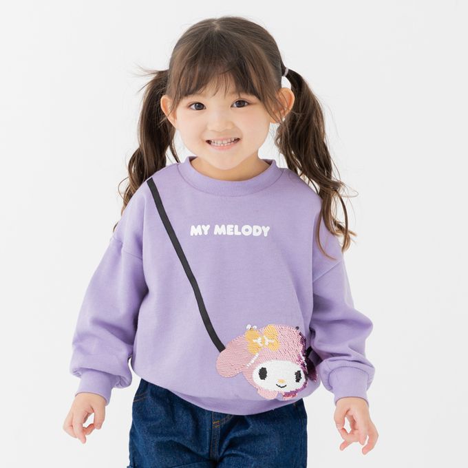 日本 Chil2 - 人氣角色裏毛長袖上衣-卡通人物美樂蒂-粉
