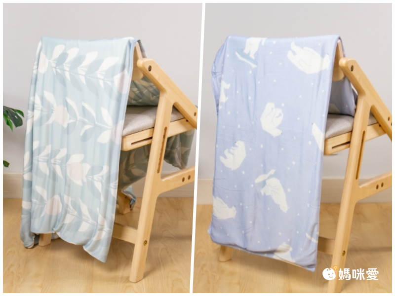 日本小泉 - 節電對策冷感薄毯-北歐花草-薄荷 (100x140cm)