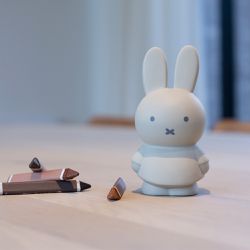 Miffy-MIFFY米菲兔商店 - MIFFY家族 YOU & Me 大小兩入 永恆難忘禮物-灰藍色 (小+中)