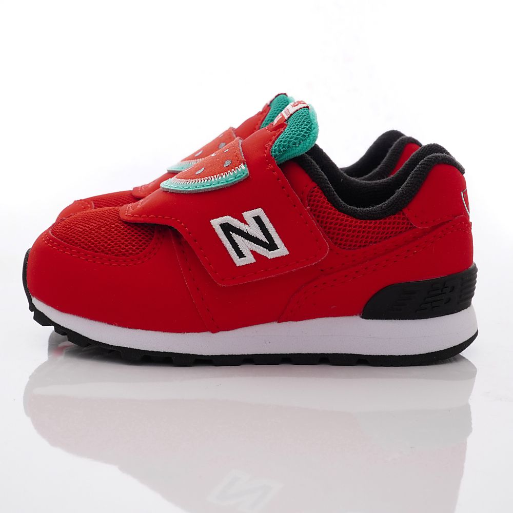 New Balance - 復古透氣慢跑西瓜鞋款574FRR系列(小童段)-紅