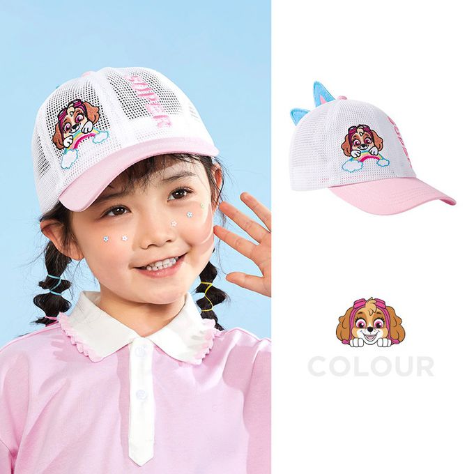 汪汪隊兒童立體造型防曬遮陽帽-卡通人物-阿奇-淺藍色