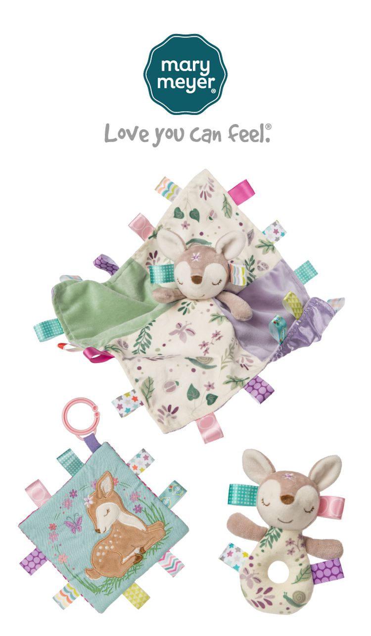 美國 MaryMeyer 蜜兒 - 小鹿臻藏禮盒-手搖鈴+安撫巾+沙沙紙