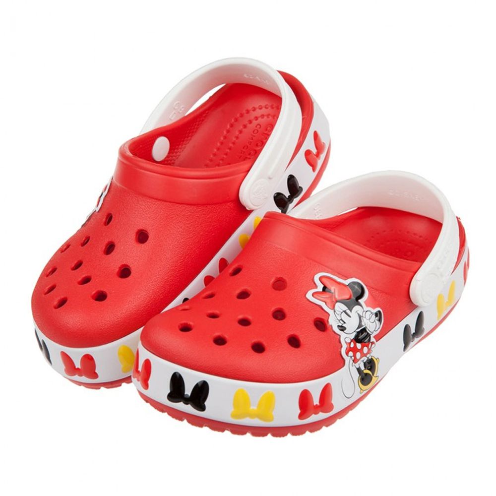 Crocs - 卡駱馳味學院迪士尼米妮紅色兒童布希鞋