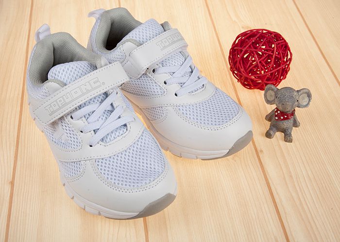 TOPUONE - 純白色透氣網布兒童運動鞋