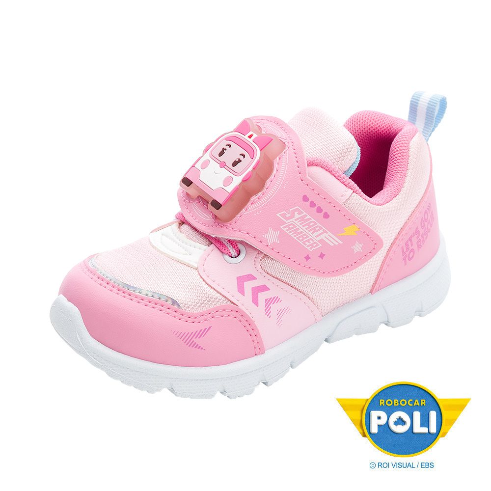 童鞋 電燈運動鞋 POKX54533-透氣網布設計，排汗乾爽-藍-(中大童段)