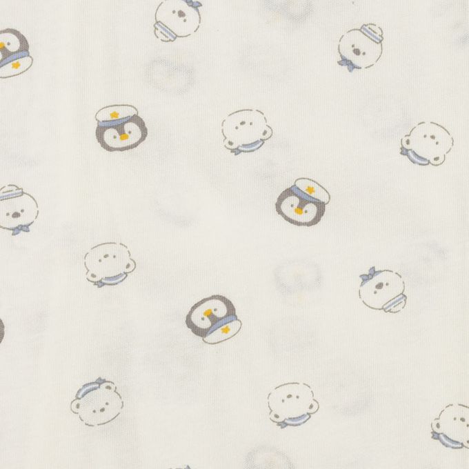 akachan honpo - 新生兒內衣4件組-米白色 (肚衣:50cm蝴蝶裝:50~60cm)