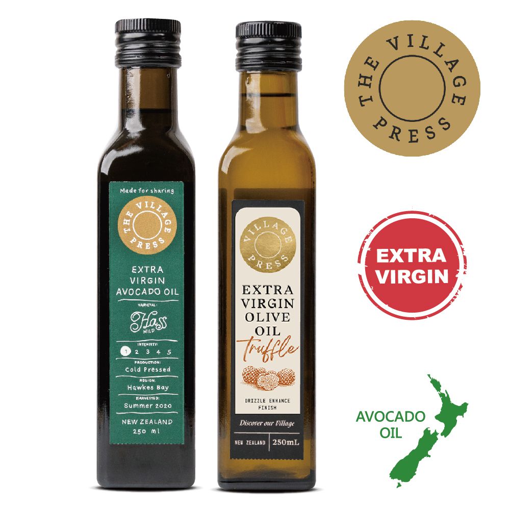 壽滿趣-紐西蘭廚神 - 頂級優惠兩組-級冷壓初黃金酪梨油+松露風味橄欖油-250ml*2-250mlｘ２