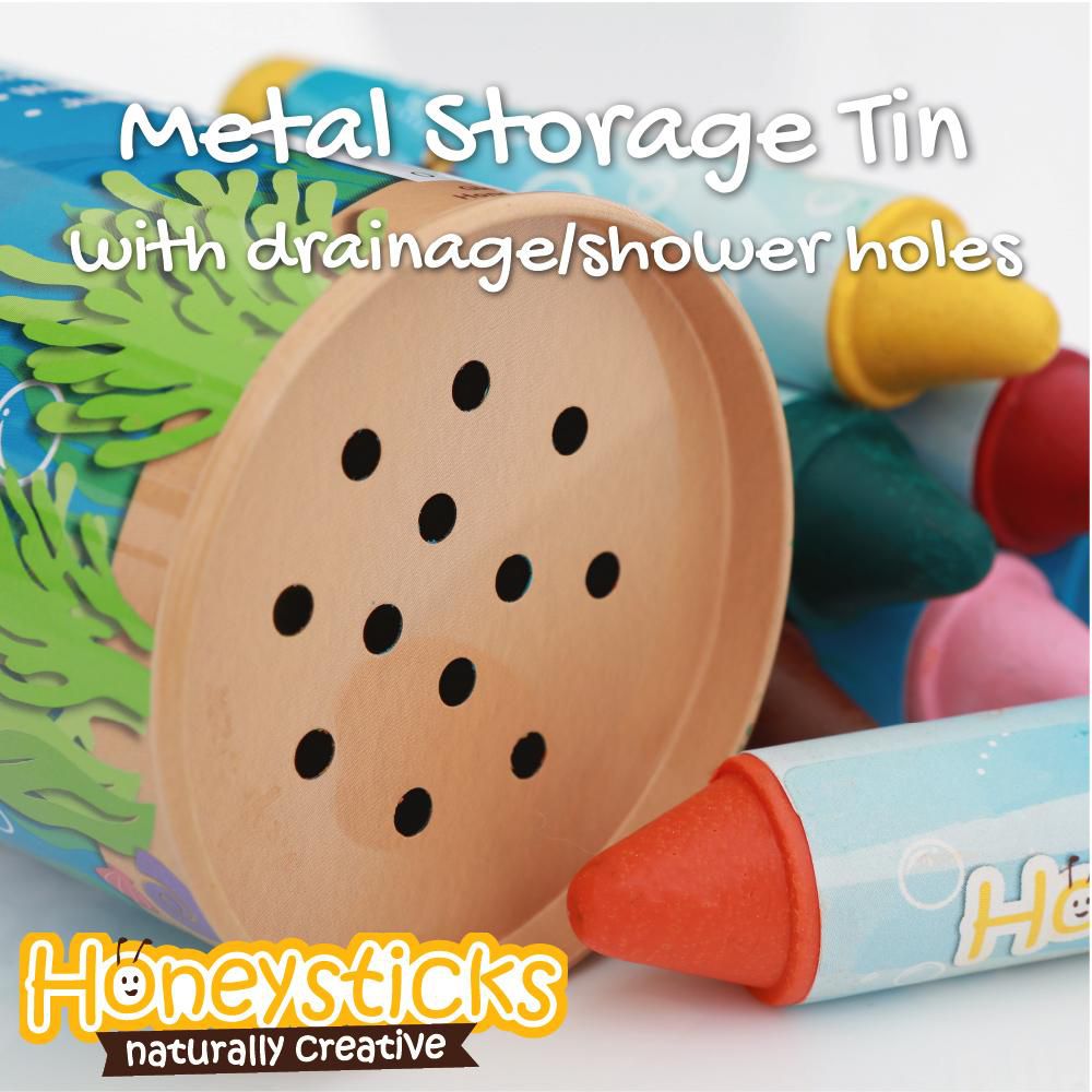 紐西蘭 Honey Sticks - 純天然蜂蠟無毒浴室可水洗蠟筆-7色