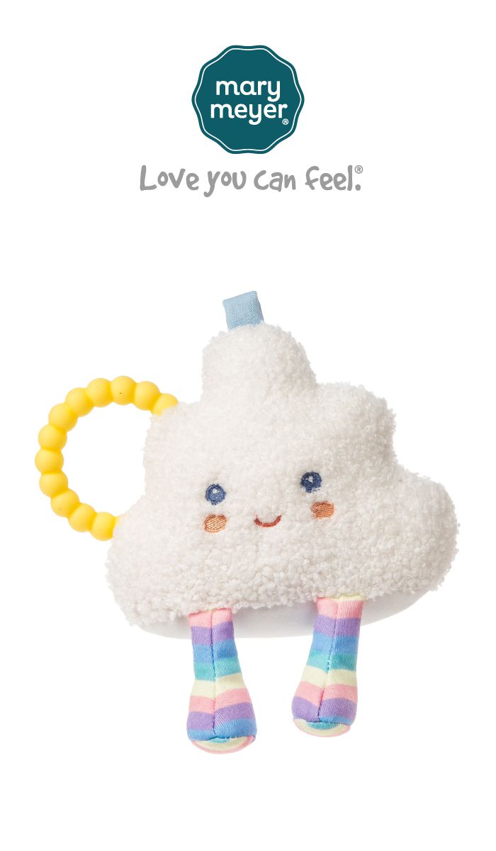 美國 MaryMeyer 蜜兒 - 柔軟手搖鈴-彩虹棉花糖