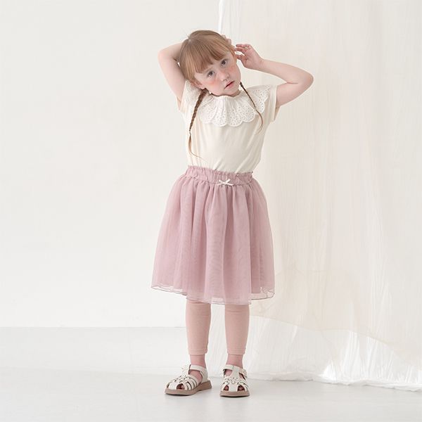 日本 Lycee mine - 搖曳可愛內搭褲紗裙-薄荷綠