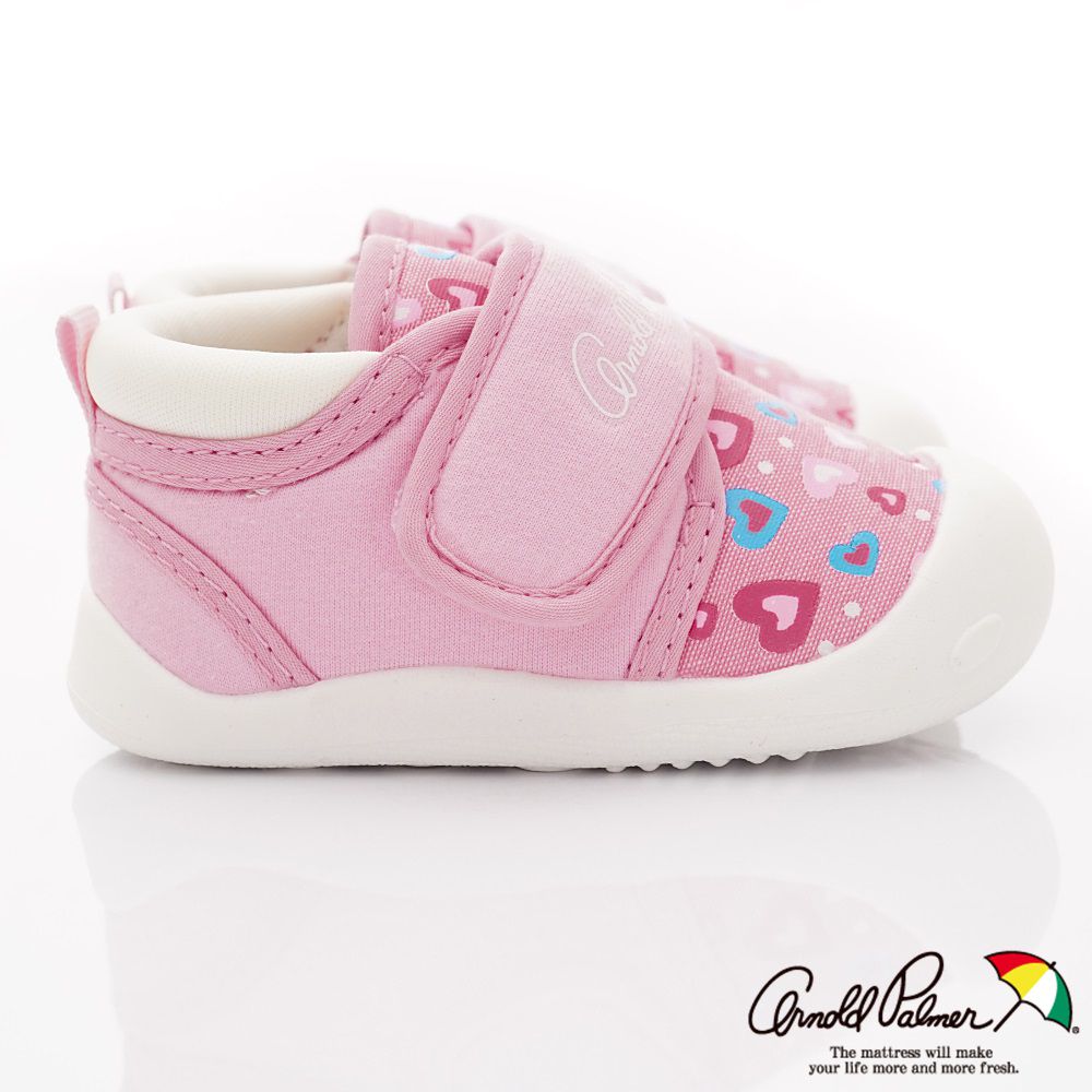 Arnold Palmer 雨傘牌 - 專櫃童鞋-桃心輕量學步鞋專櫃款(寶寶段)-粉-日本尺寸cm