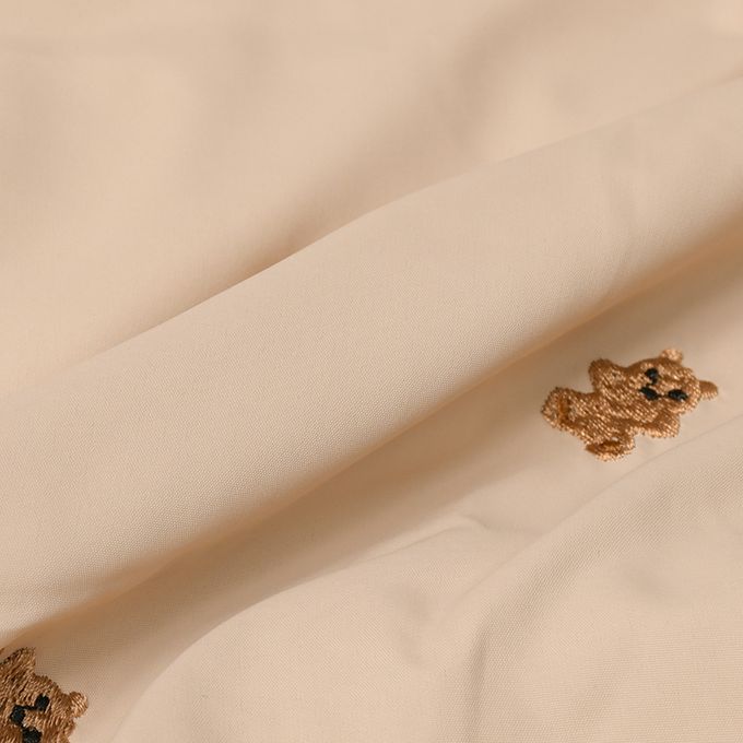 akachan honpo - 趣味夾克-滿版刺繡-淺卡其色