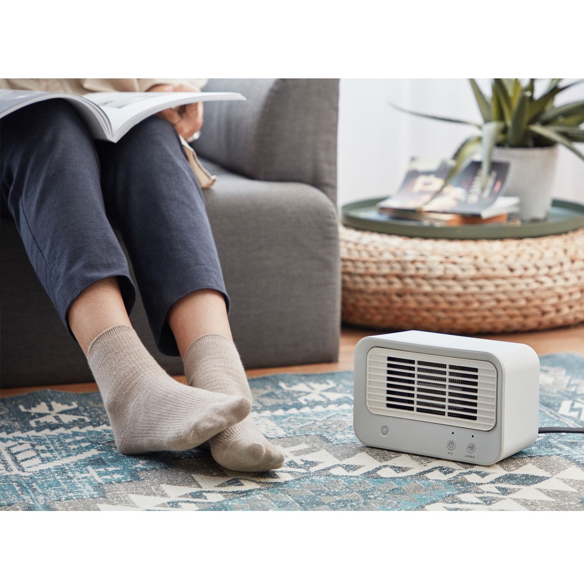 AIRMATE 艾美特 - 人體感知美型陶瓷式電暖器HP060M-粉白