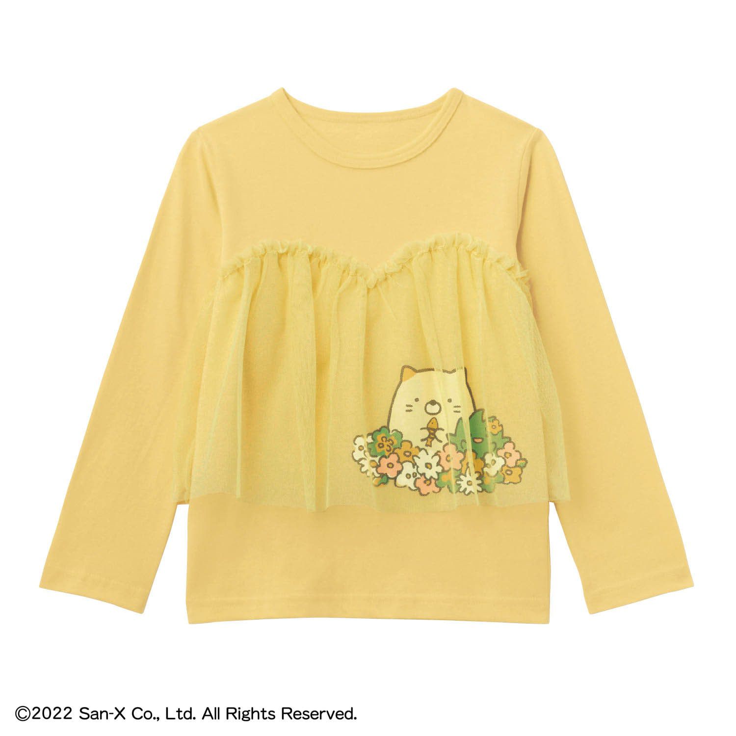 日本千趣會 - 角落生物印花長T-蜥蜴-水藍