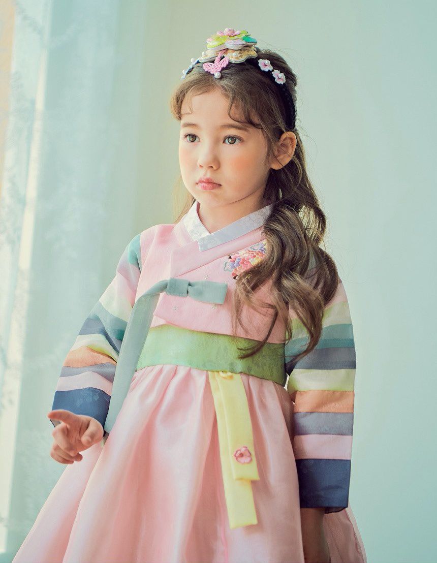 韓國 yedam - 女寶韓服-櫻花粉-不含頭飾