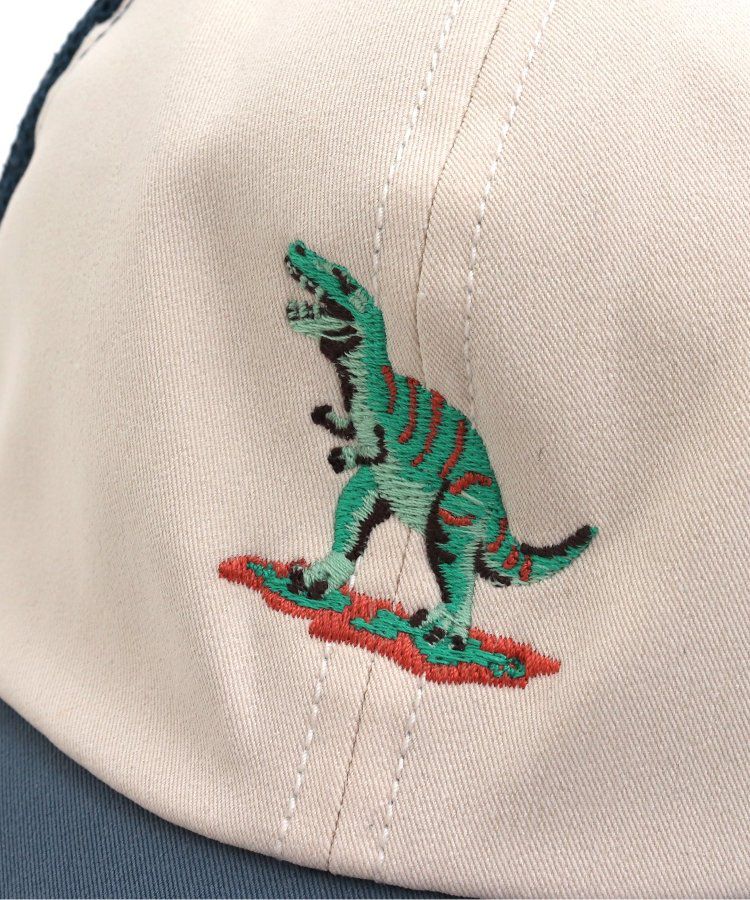 日本 BREEZE - 主角級印花網眼卡車帽-海鷗-綠卡其