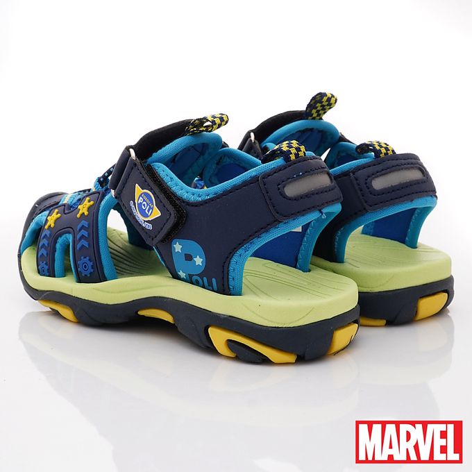 POLI護趾電燈涼鞋-POKT34086藍(中小童段)-涼鞋-藍