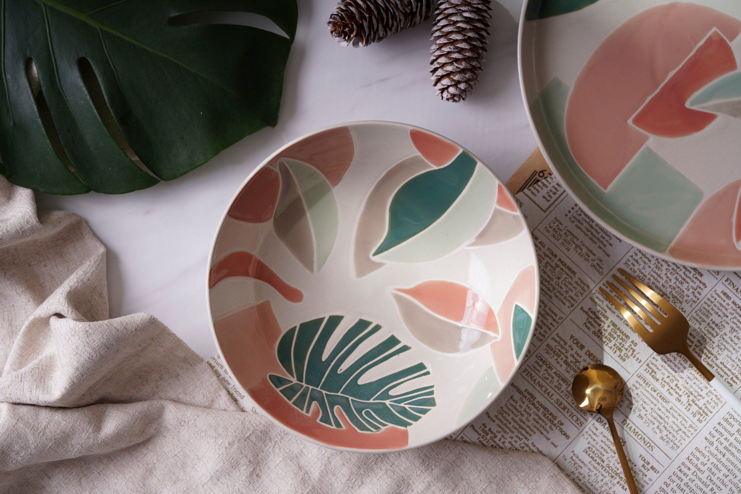 amadeus natureva - 大自然-粉彩 5吋大餐碗-2入