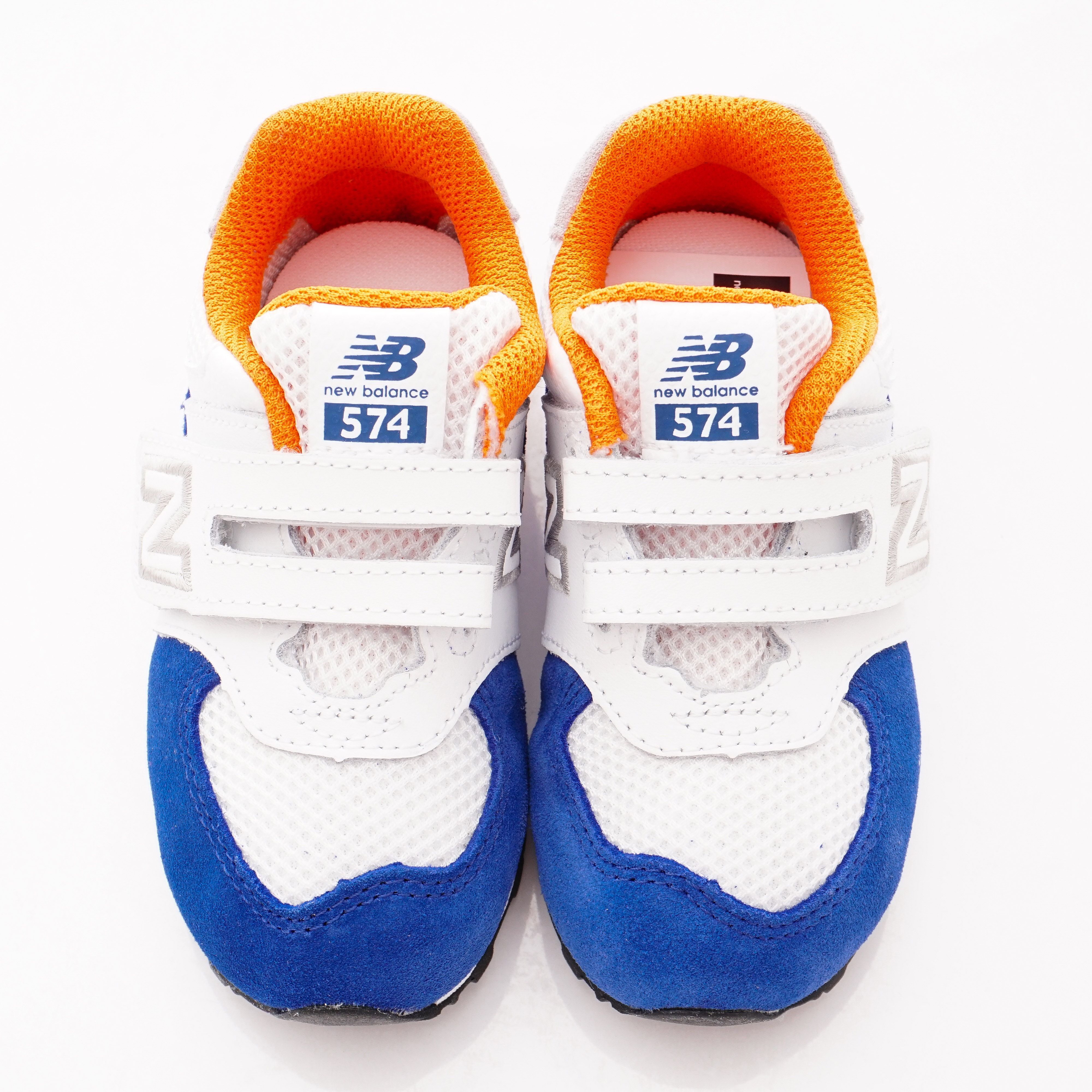 New Balance - New Balance慢跑鞋-574機能慢跑款(中小童段)-白藍橘