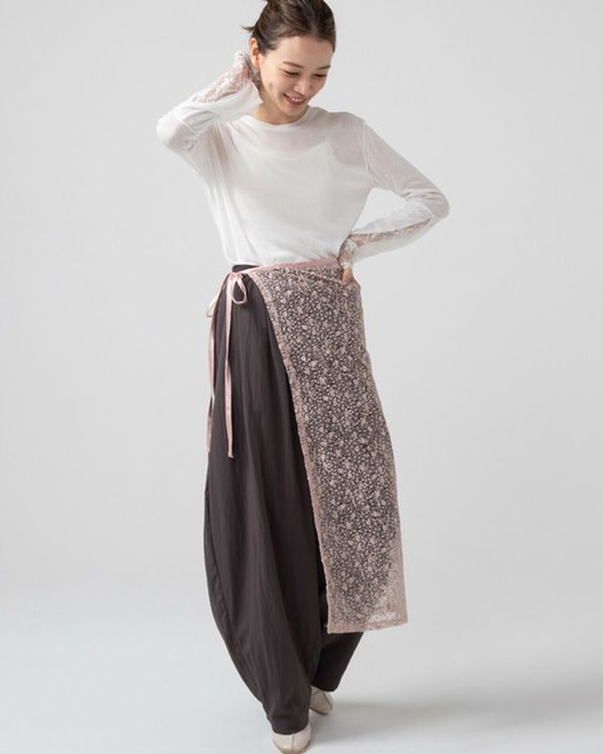 日本 gleam - [疊穿高手]閃亮光澤薄紗半片裙-銀