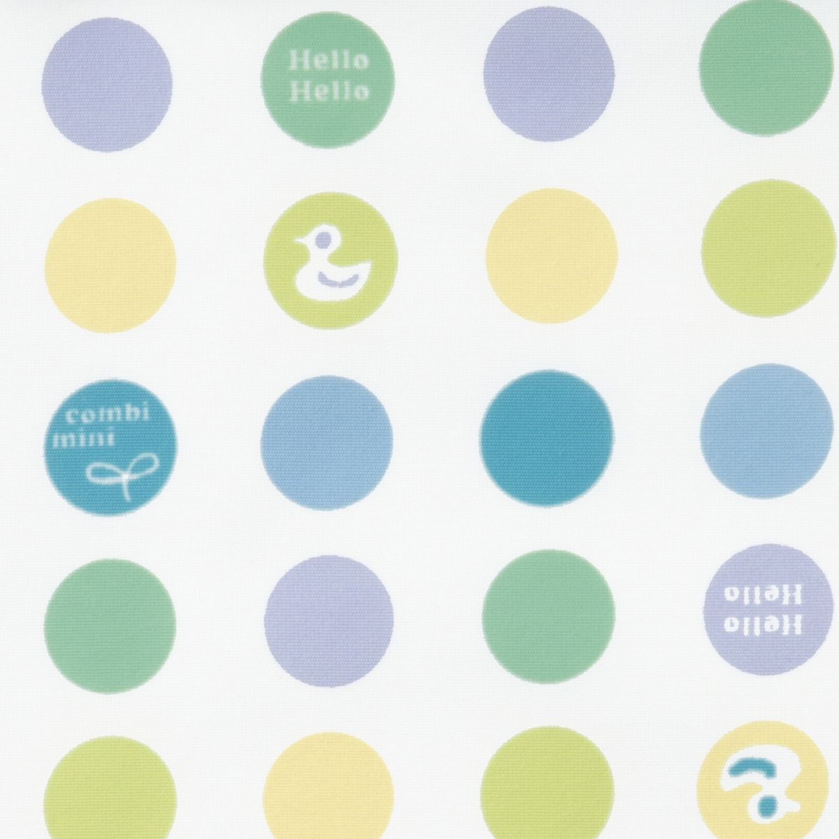 日本 Combi - mini 食事圍兜-短袖款-點點鴨-海軍藍 (L [90-100cm])-12個月起