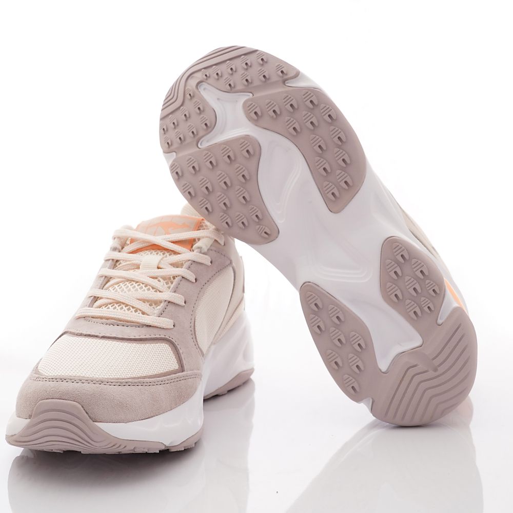 KangaROOS - 美國袋鼠鞋女段老爹運動款-運動鞋-奶茶色