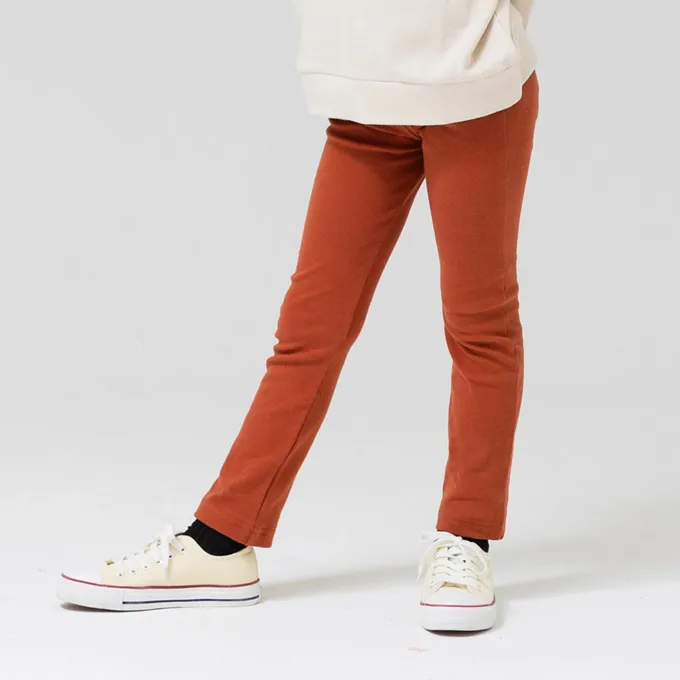 日本 Chil2 - 品牌熱銷 百搭彈力伸縮長褲-深卡其棕