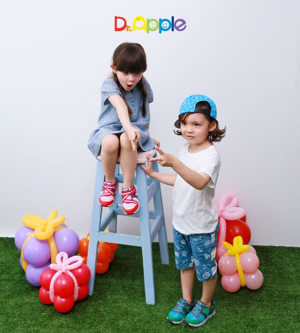 Dr. Apple - 機能童鞋-個性輕量透氣休閒童鞋-綠