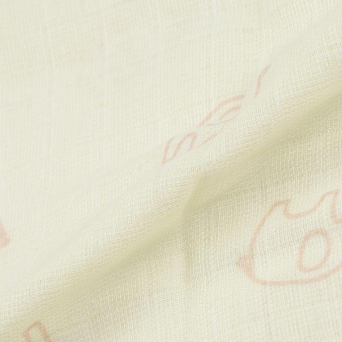 akachan honpo - 床包-大象-象牙白色 (70×120cm)