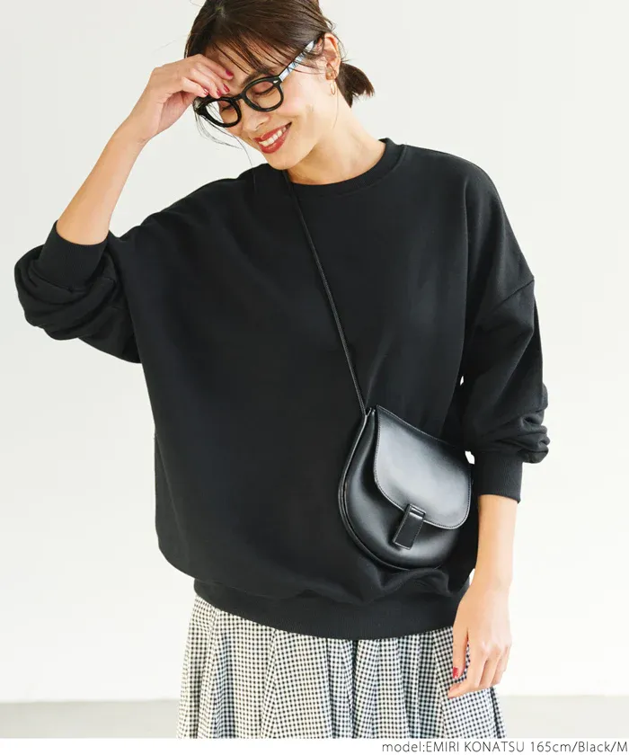 日本 COCA - 舒適內磨毛萬能大學T-素色-淺灰