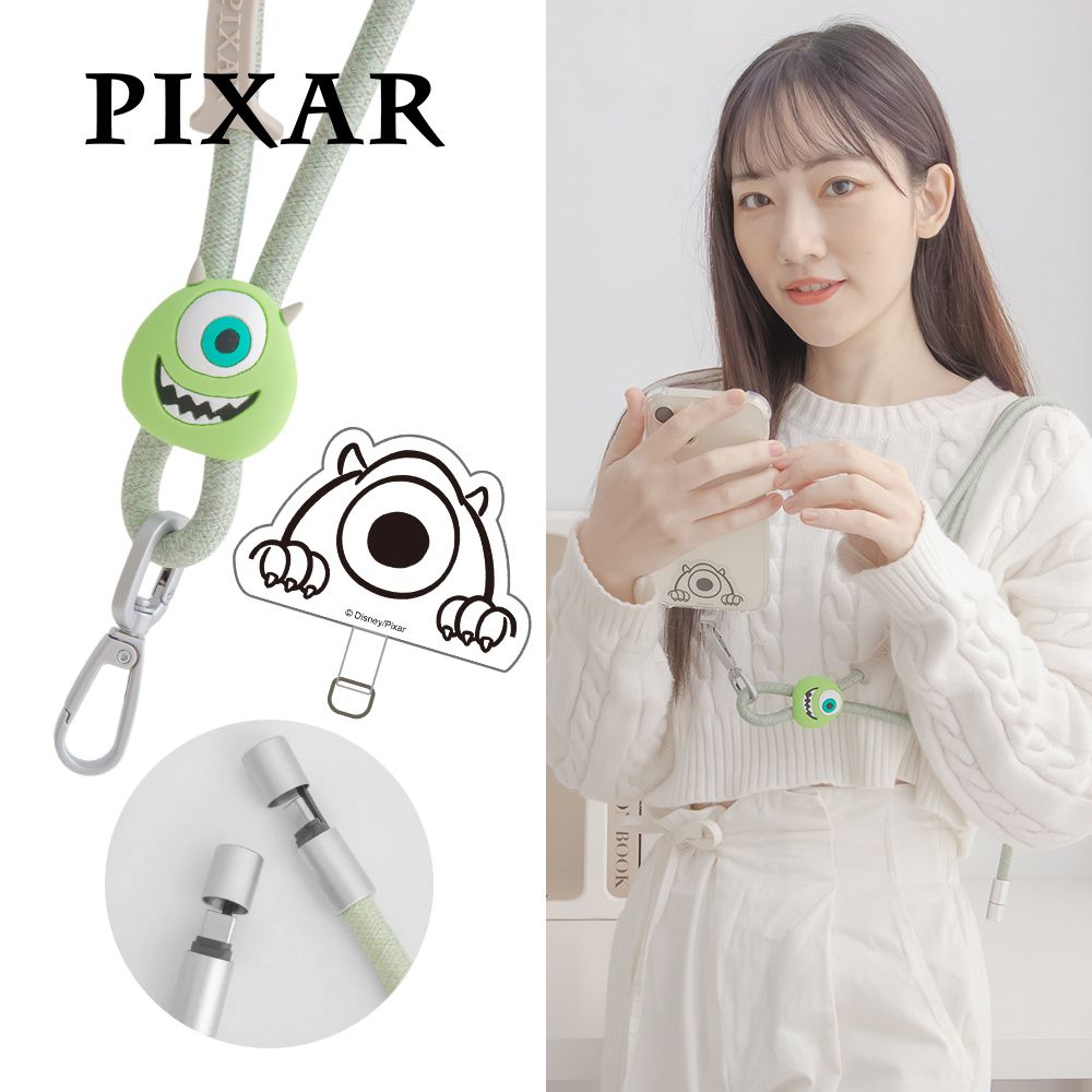 【迪士尼】65W Type-C 急速充電手機掛繩-大眼仔