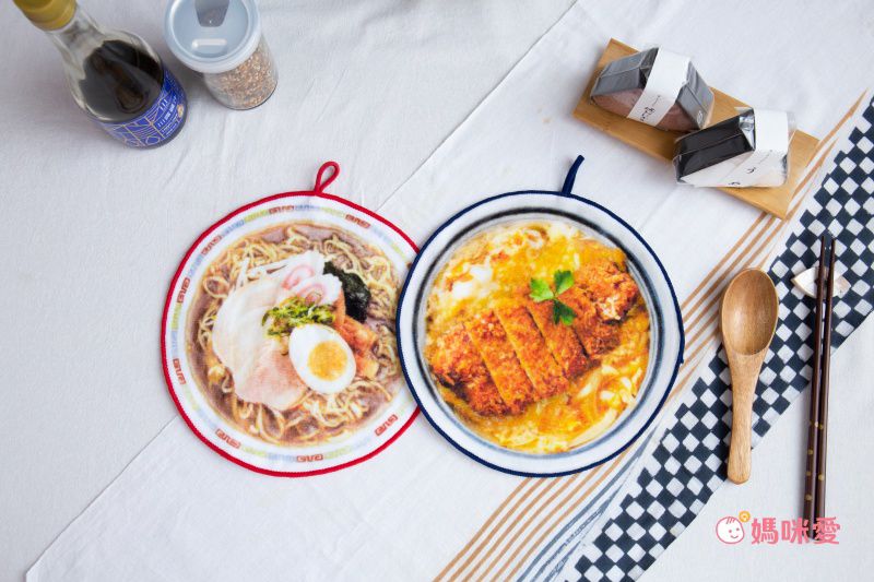 日本代購 - 仿真印花手帕/擦手巾-拉麵 (直徑21cm)