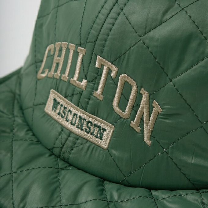 日本 b-ROOM - 學院風絎縫卡車帽(可抽繩調節)-白 (54cm)