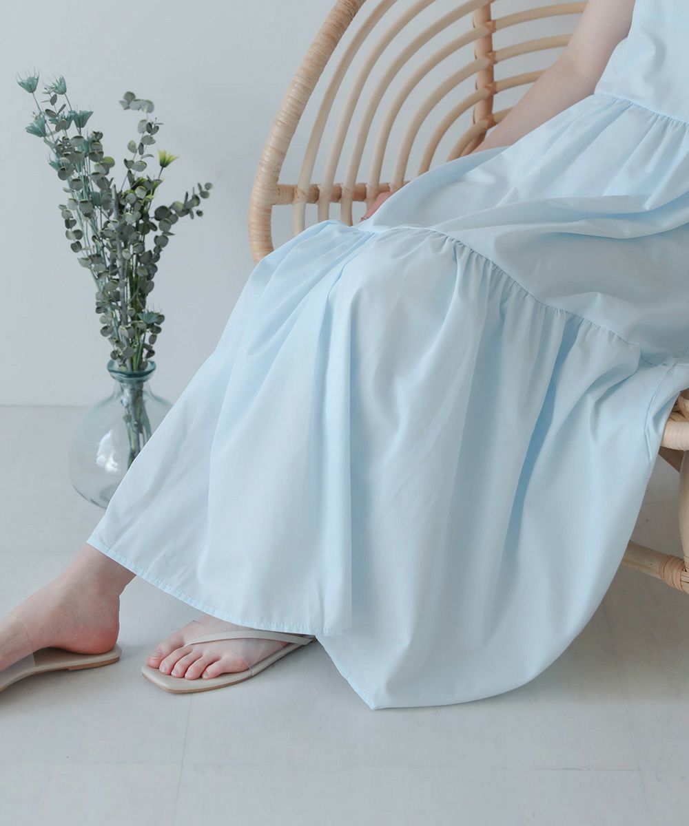 日本 Bou Jeloud - 可愛綁帶層次吊帶裙/洋裝-淺粉