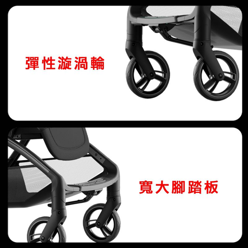 美國卡普奇Capucci - Lite雙向秒收輕便推車-水晶藍-(贈雨罩＋杯架)