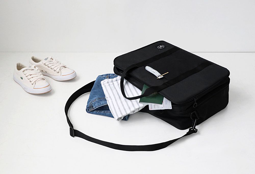 韓國 ICONIC - 防潑水多隔層旅行收納袋-迷霧藍 (40X30X16cm)