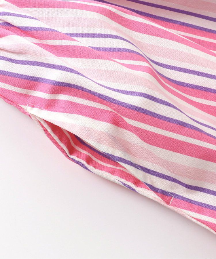 日本 apres les cours - 肩蝴蝶結浪漫印花無袖A字洋裝-向日葵-水藍