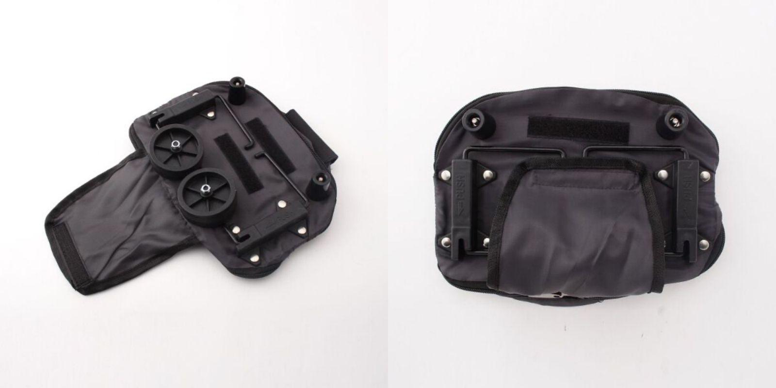 日本 COCORO - 輕量折疊大容量購物車(耐重5kg)-貓咪-深棕-36x17x75cm