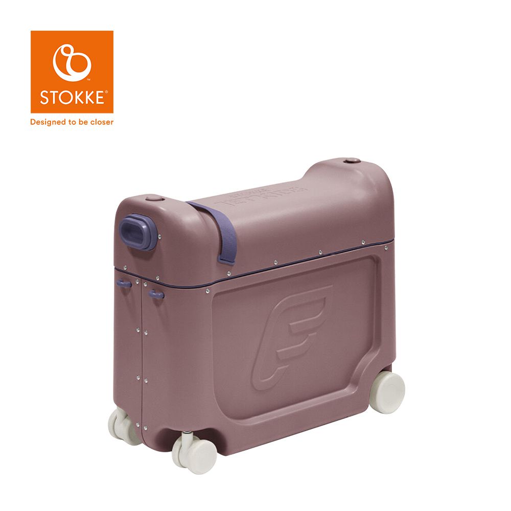 挪威 JetKids 多功能兒童飛機睡床行李箱-丁香紫