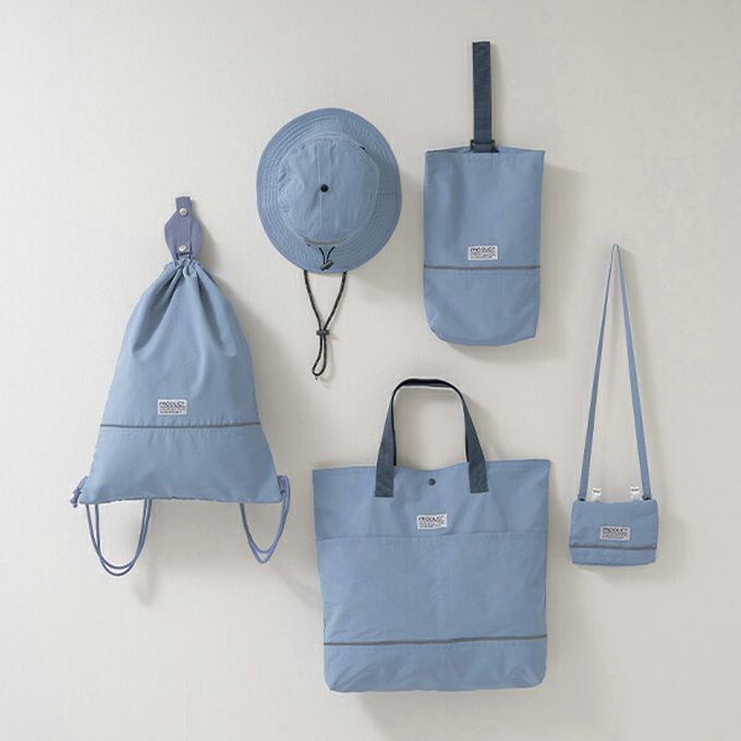 日本 b-ROOM - 防潑水 帥氣山系尼龍遮陽帽(可收納)-黑