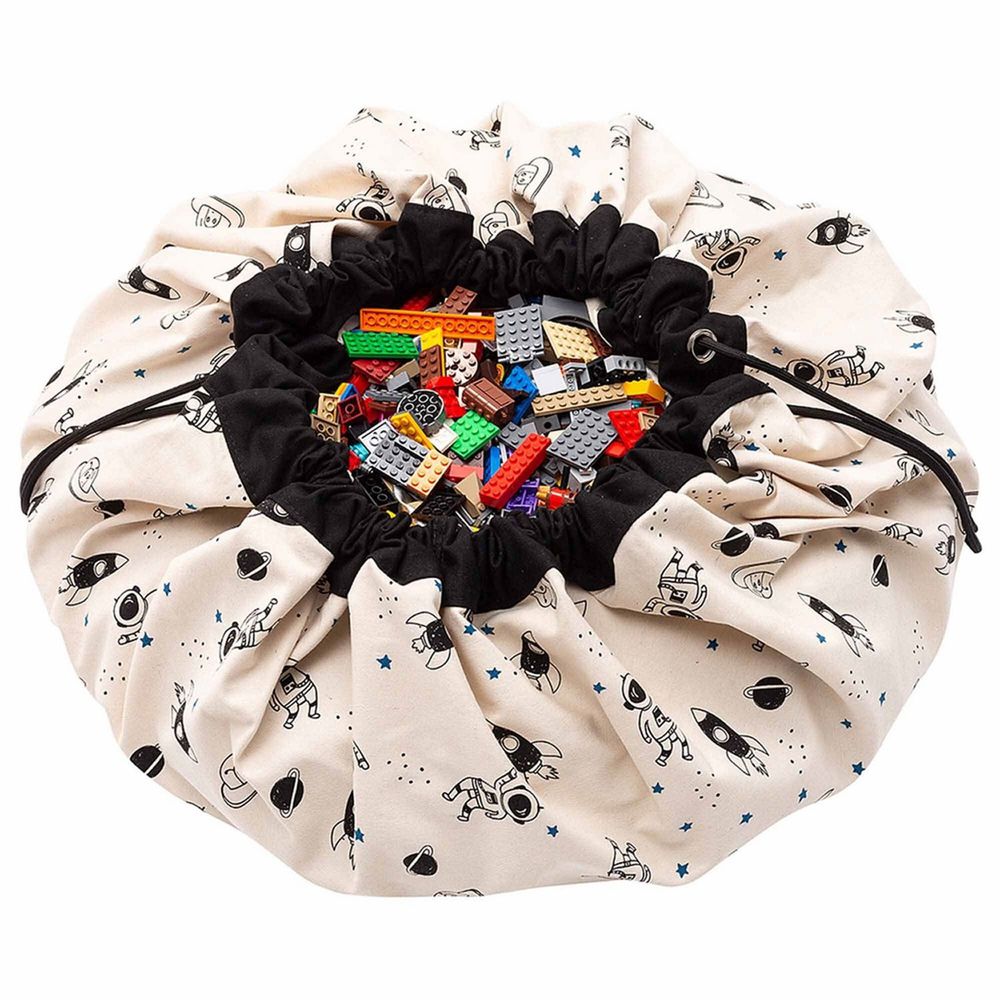 比利時 Play & Go - 玩具整理袋-夜光外太空-展開直徑 140cm/產品包裝 24.5×21.5×5.5cm