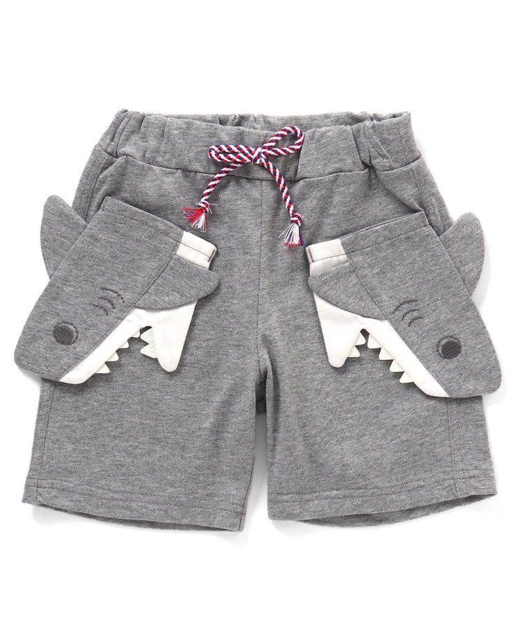 日本 BIT'Z - 動物造型大口袋短褲-美洲獅-寶石綠