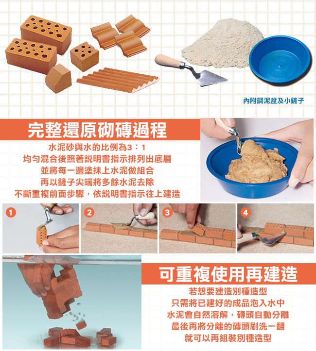德國 teifoc - 【最後現貨】益智磚塊建築玩具-造型農場-TEI4600