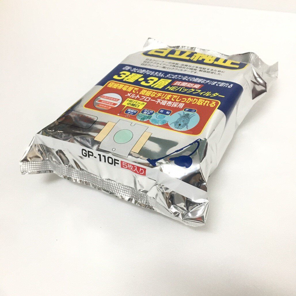 HITACHI 日立 - 日立吸塵器 三合一高效集塵紙袋 日本製造 (1包5入)