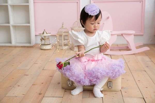 日安朵朵 - 女嬰童雪紡蓬蓬裙-拇指姑娘